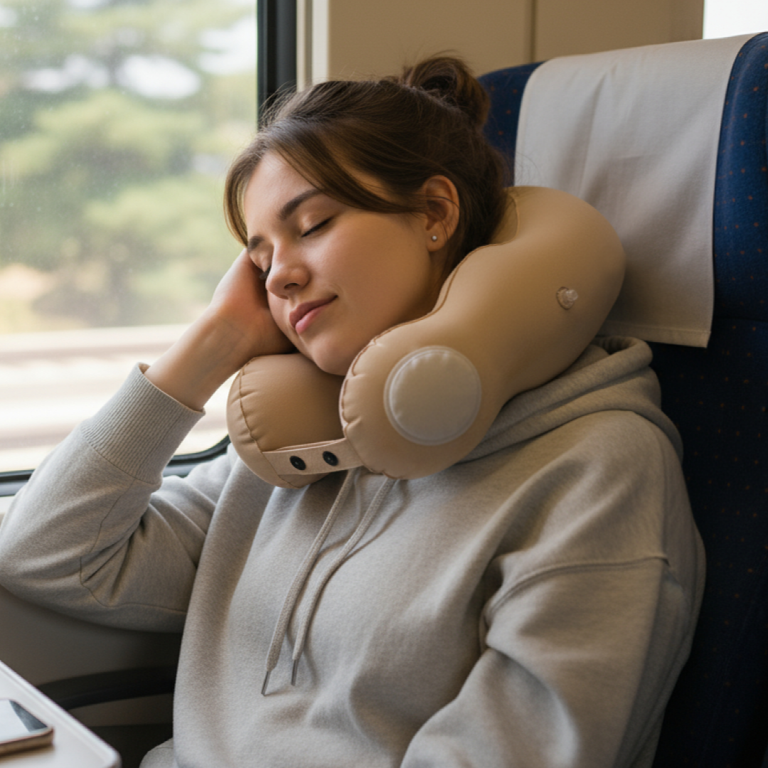 Inflatable & Lightweight Travel Pillow – AirNek