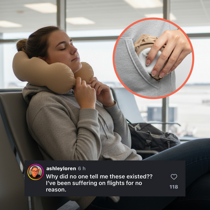 Inflatable & Lightweight Travel Pillow – AirNek